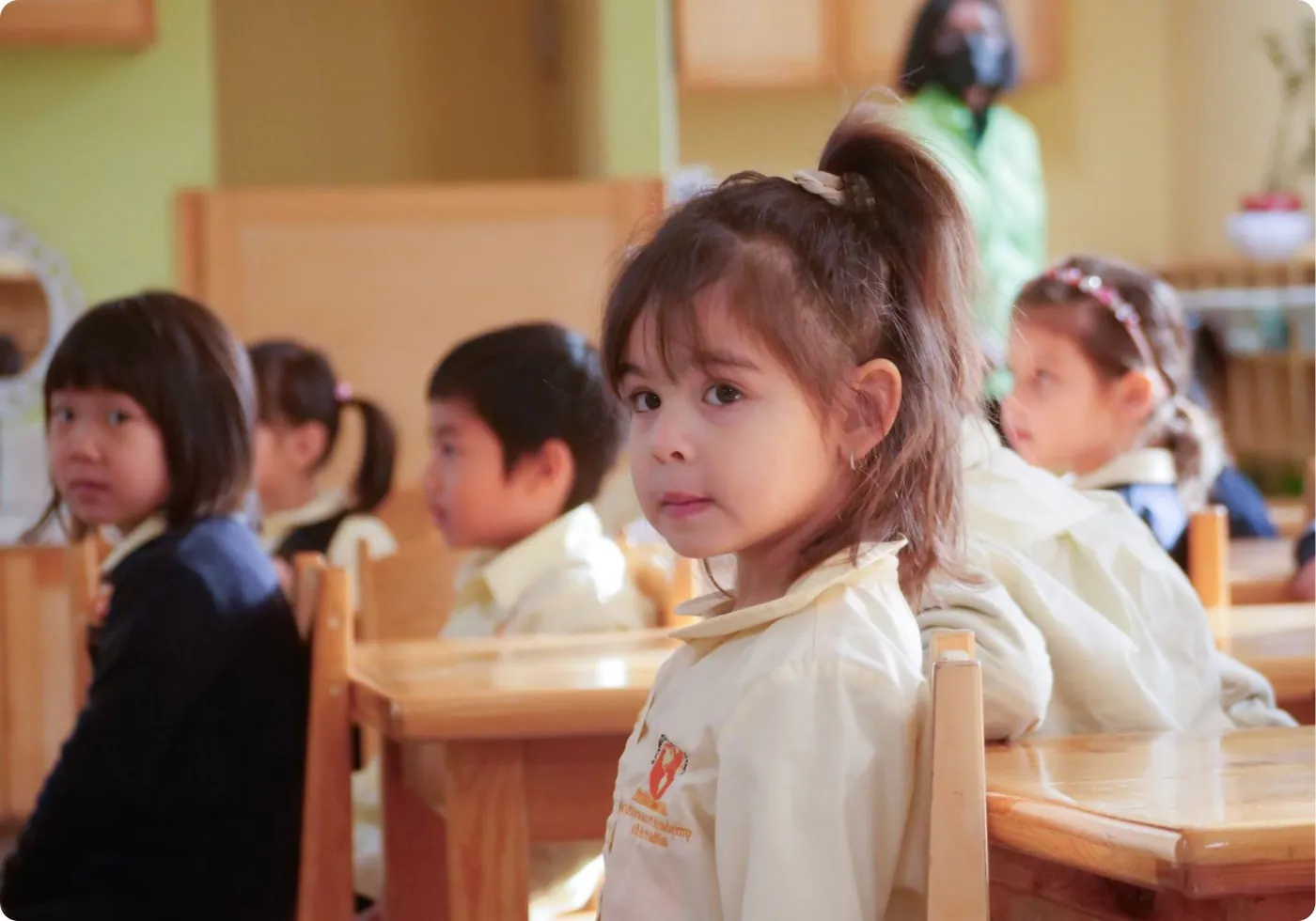 Preschoolers at work at Arcadia Preschool Montessori Academy
